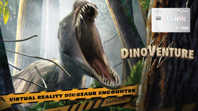 20% OFF DinoVenture: A Virtual Reality Experience (Standard Rate Ticket) at $12 (U.P. $15 per ride)